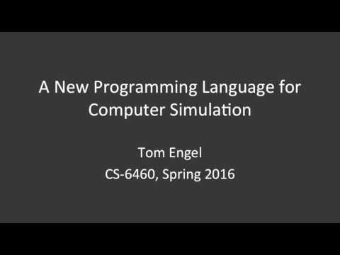 A New Programming Language for Computer Simulation
