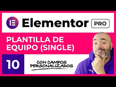 PLANTILLA de EQUIPO (SINGLE CPT) con campos - CURSO de ELEMENTOR PRO #10 - Tutorial en Español