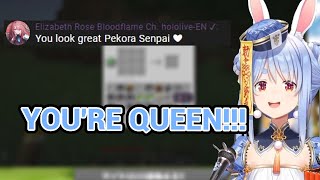 Pekora Highly Praised Elizabeth When She Came to Pekoras Stream