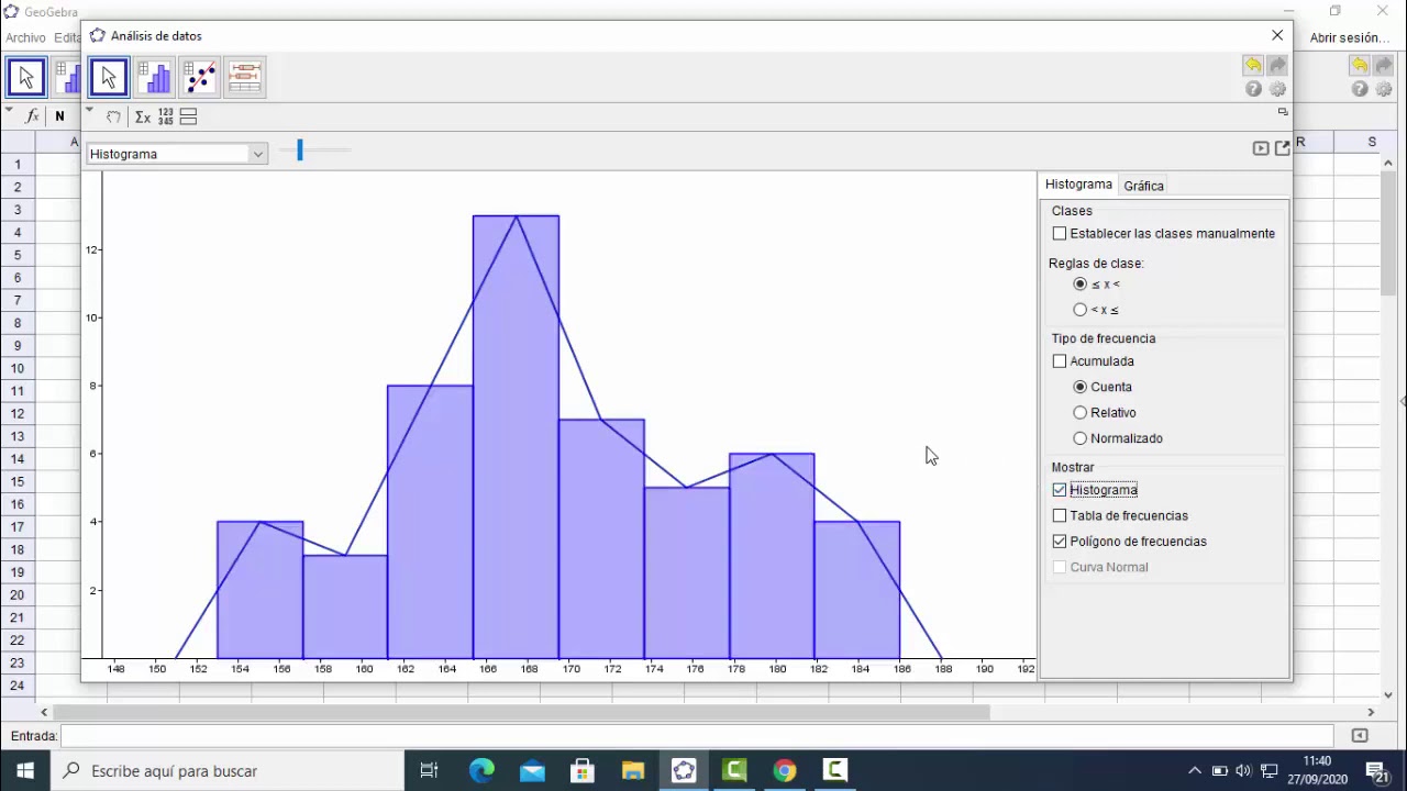 GRAFICA DE VARIABLES CUANTITATIVAS EN GEOGEBRA YouTube