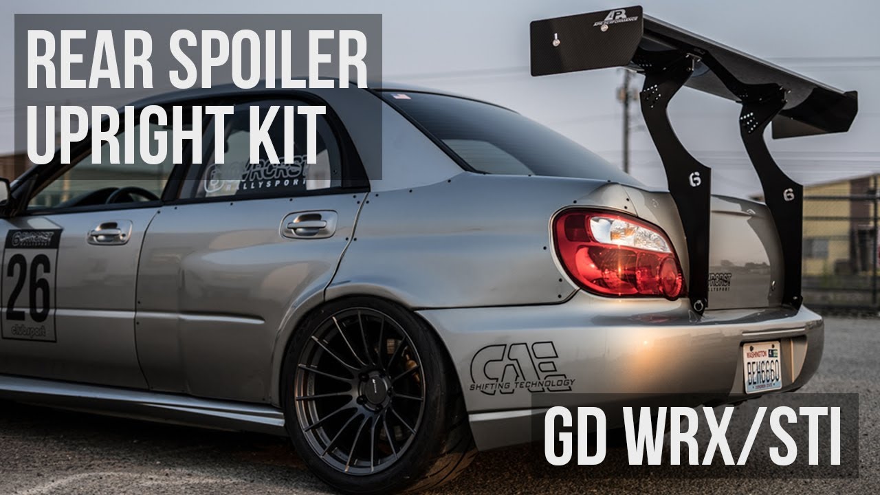 6OVRCRST Subaru GD Chassis Mount Spoiler Upright Kit YouTube