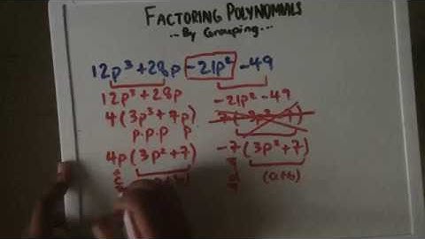 Factoring By Grouping (Polynomials) - Part 2