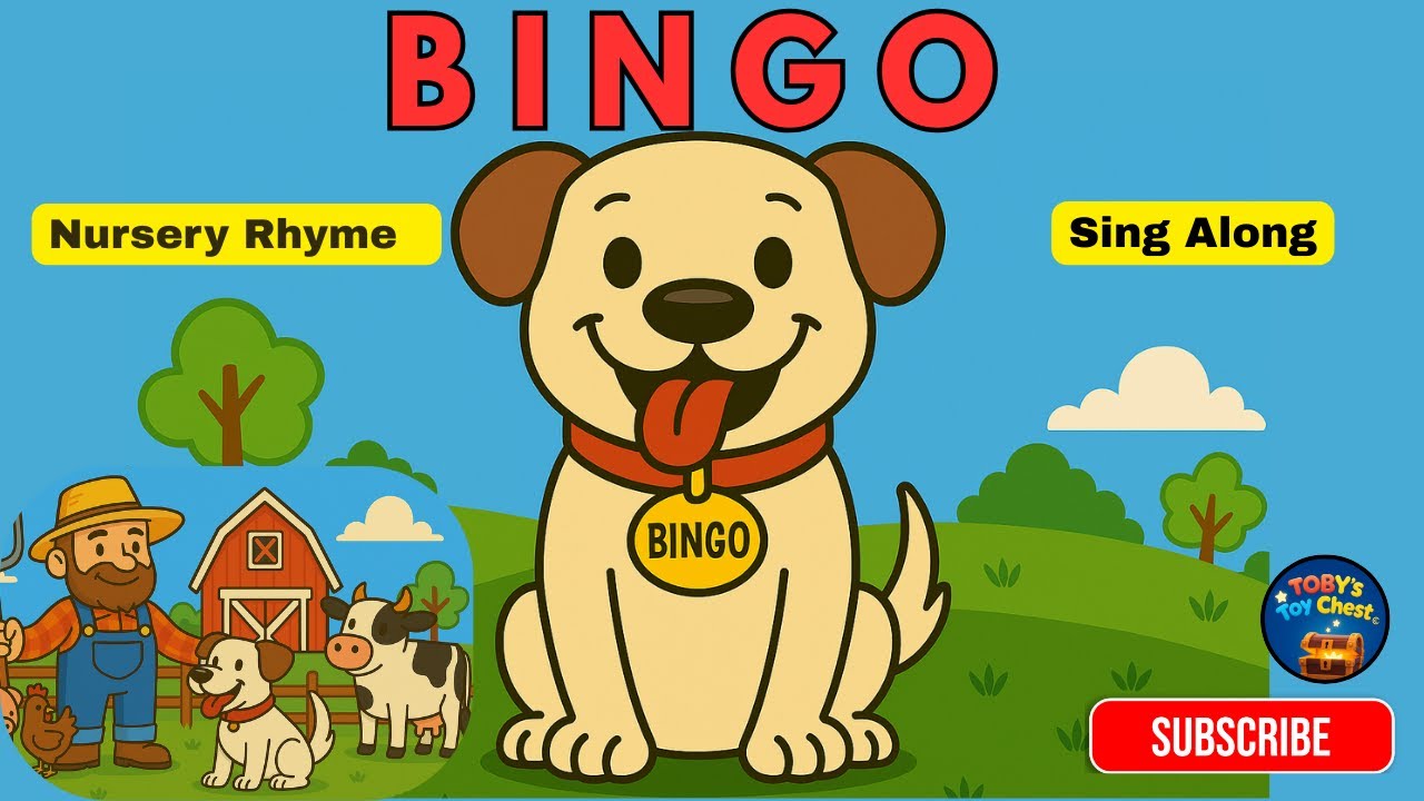 BINGO | Nursery Rhyme for Kids | Sing Along & Clapping Song - YouTube