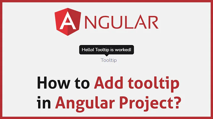 How to Add Bootstrap4 tooltips inside an Angular Application