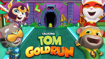 Talking Tom Gold Run - Discovering Character Super Hero - FHD Full Screen Walkthrough Gameplay