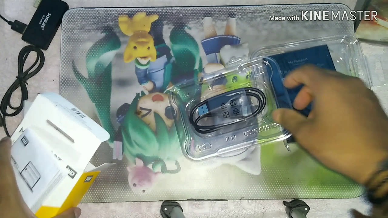 WD my passport 2 TB potable Hard Drive Unboxing