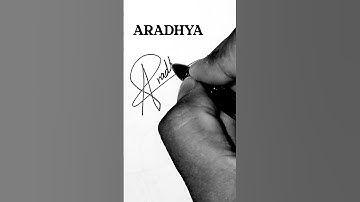 ARADHYA SIGNATURE #handwriting #signature #art #3dalphabet #goviral #signaturestyle #stylistletter