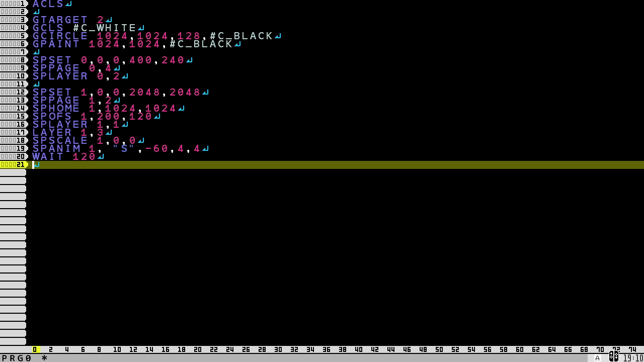 『プチコン4 SmileBASIC』公式豆知識「丸で消して画面遷移」【Nintendo Switch】