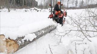 Logging With A Mini Tractor