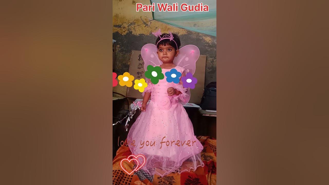 Bachchon ka Pari wala frock परी कपड़े वाली गुड़िया तितली डिजाइन