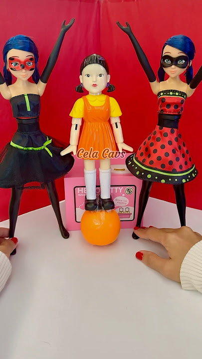 Miraculous Dolls & Squid Game Doll!👧🏻 #nezha #shorts #satisfying #unboxing #miraculous #squidgame
