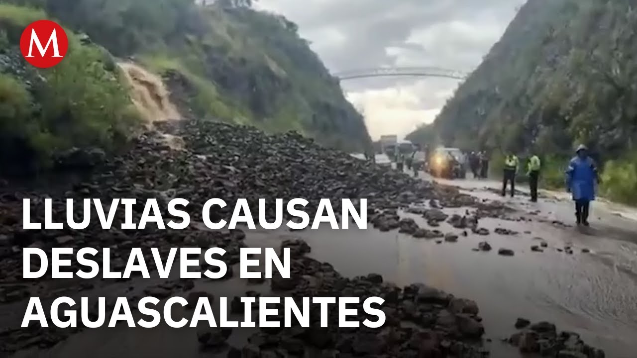 Tormenta con granizo causa deslaves e inundaciones en Calvillo, Aguascalientes
