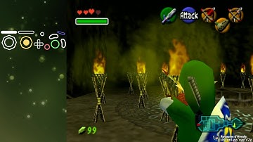 Zelda OoT Shadow Fire Arrow strat + methods for Ground Jump (w/ input display)