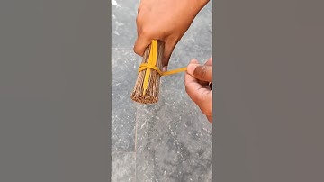 How to tie knot on broom to keep your broom safe and cleaning your home uninterrupted #diy