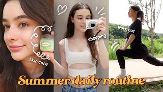 vlog ♡ Summer daily routine☀️ | How to make healthy and moist skin in hot summer