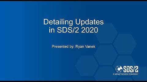 SDS2 2020: Detailing Updates Webinar