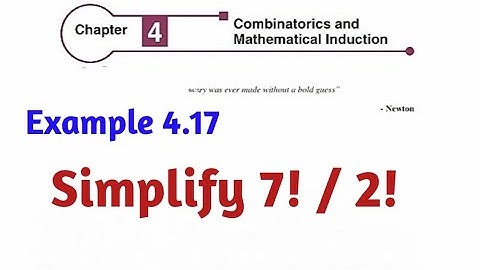 Class 11 Chapter 4 Combinatorics and Mathematical Induction Example 4.17