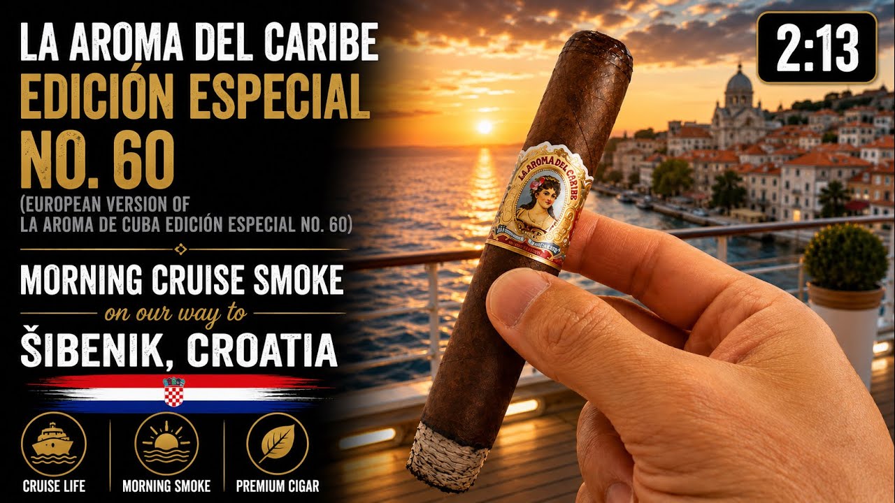 ASMR Morning Cruise Smoke to Šibenik, Croatia | La Aroma del Caribe Edición Especial No. 60 (4K)