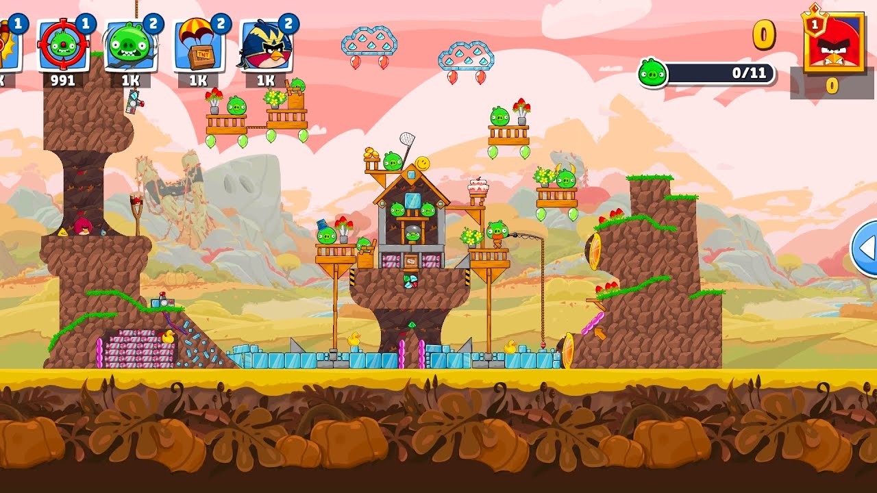 Level 1-2 – Angry Birds Friends No Power-Up Challenge (T-1635) | 3 Stars Gameplay – Oct 23