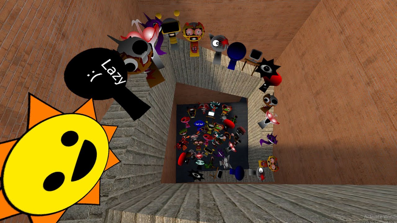 Nightmare Sprunki Nextbot Chase me in Maze Gmod !