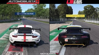 Automobilista 2 vs Le Mans Ultimate - Porsche 911 RSR GTE at Monza