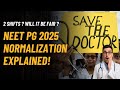 NEET PG 2025 Normalization Explained | 2 Shift Exam Doubts Cleared
