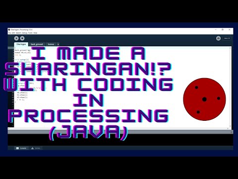 I tried to make a SHARINGAN!? with Coding in Processing(java)!!