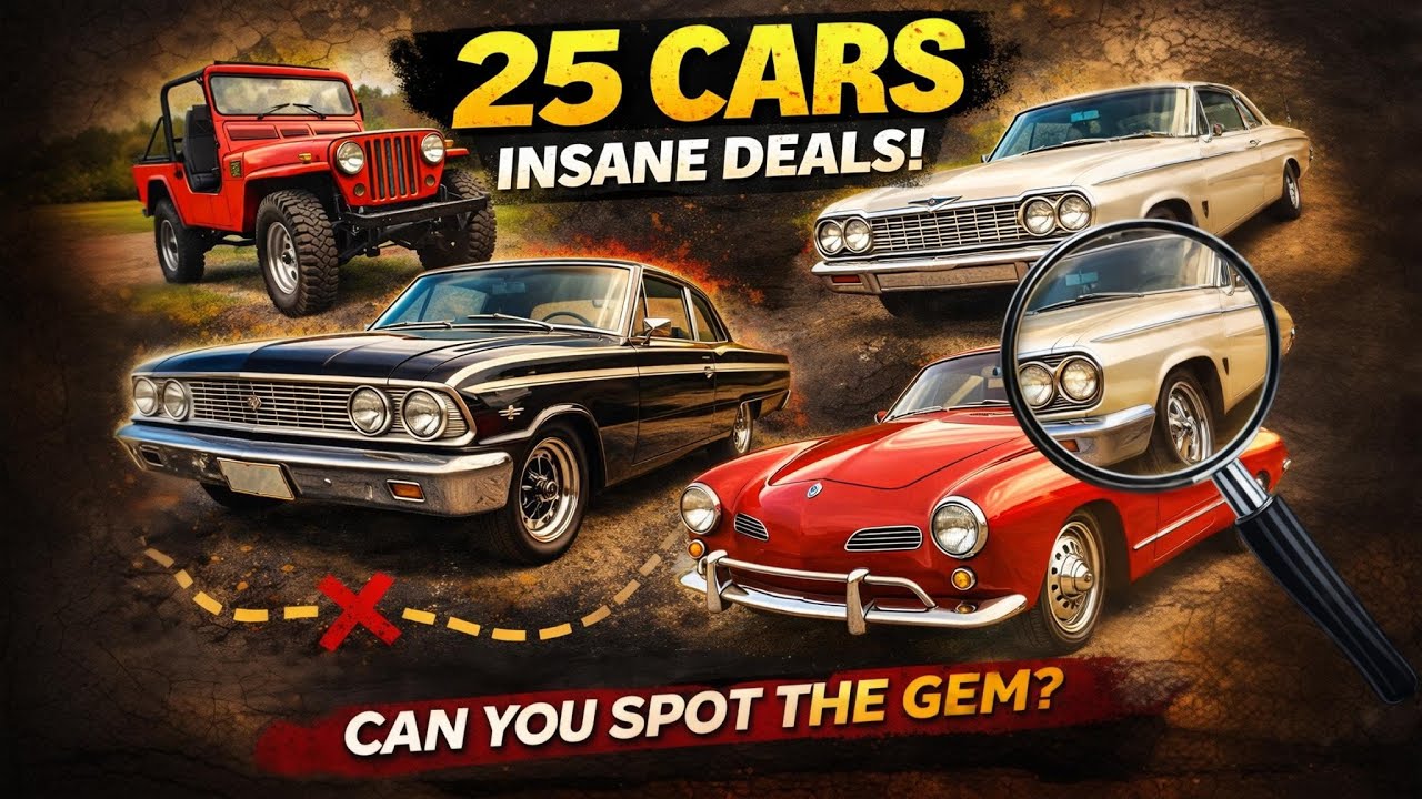 MUST SELL NOW!! 25 Cheap Vintage Cars You Can Actually Buy Right Now.