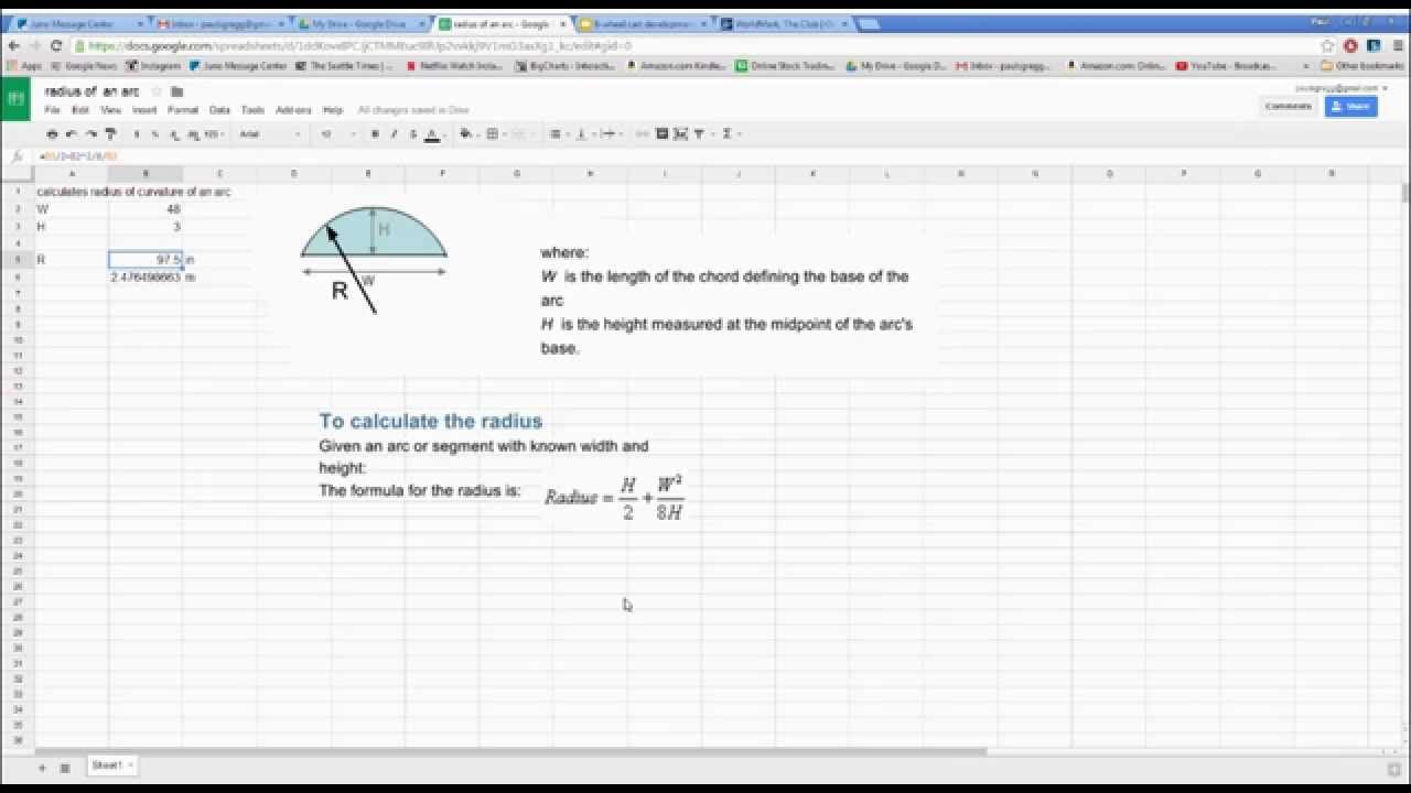 Backyard Roller Coaster BYRCv 11 Radius of an Arc