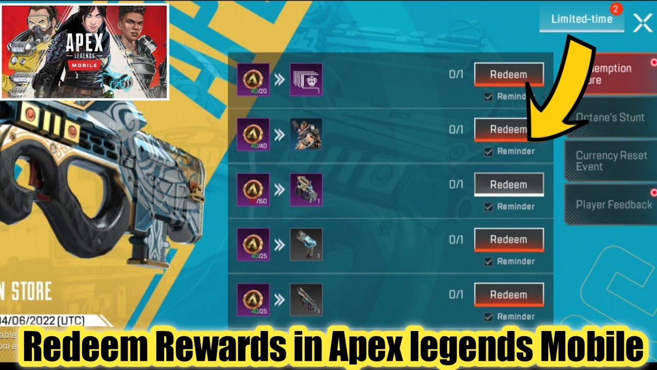 Redeem Free Rewards Apex legends Mobile 2022 | Free Rewards Apex legends Mobile