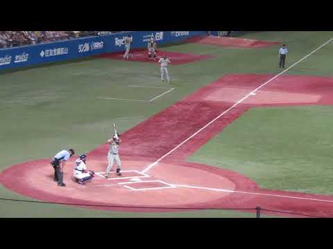タイガース原口 文仁のヒット時のスイング 【スワローズ対タイガース2022/8/17】