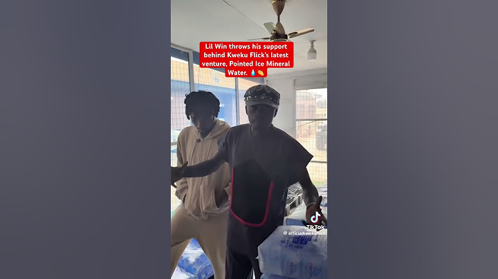 Lil Win supports Kweku Flick’s Pointed Ice Water business 💥🇬🇭 #ghanaentertainment #ghcelebs