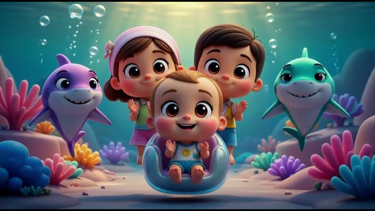 Shark Family Song 🦈 | Fun Shark Dance for Kids | Kids Animation| Sprout Beaats 🌱