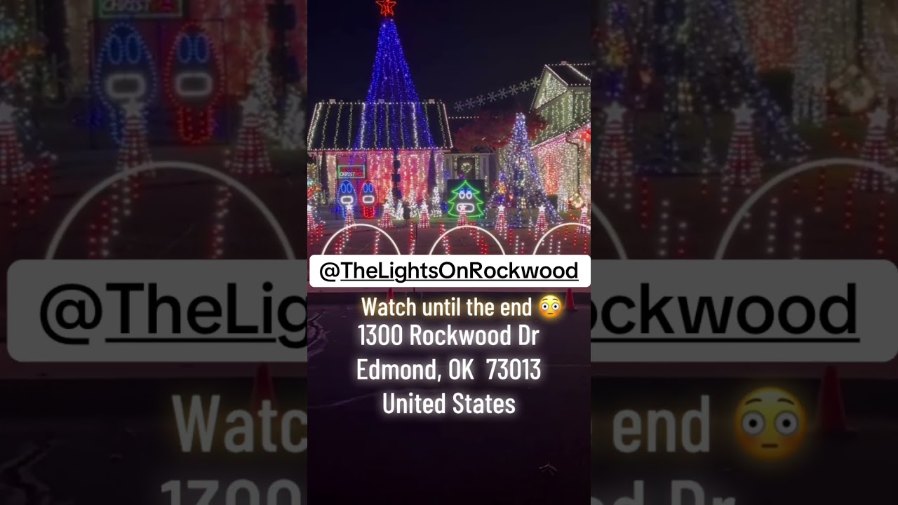 These Christmas lights in Edmond , Oklahoma 🎄🔥 