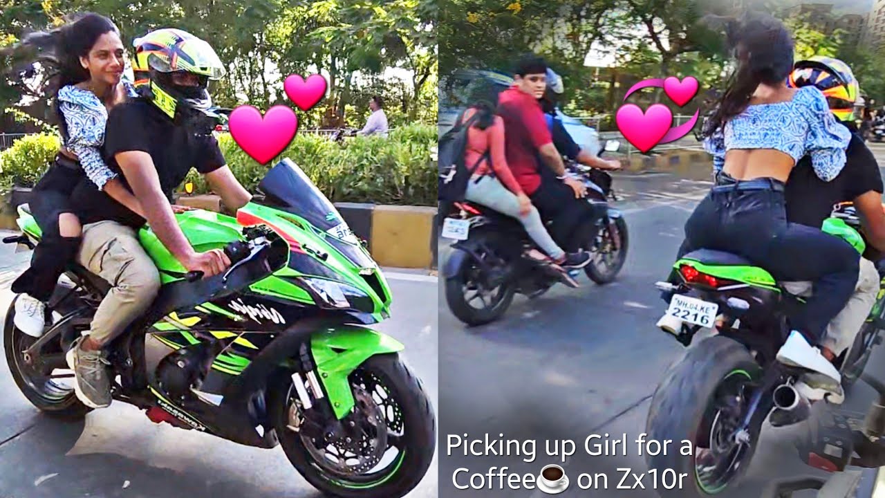 Picking up Girl on Zx10r💕