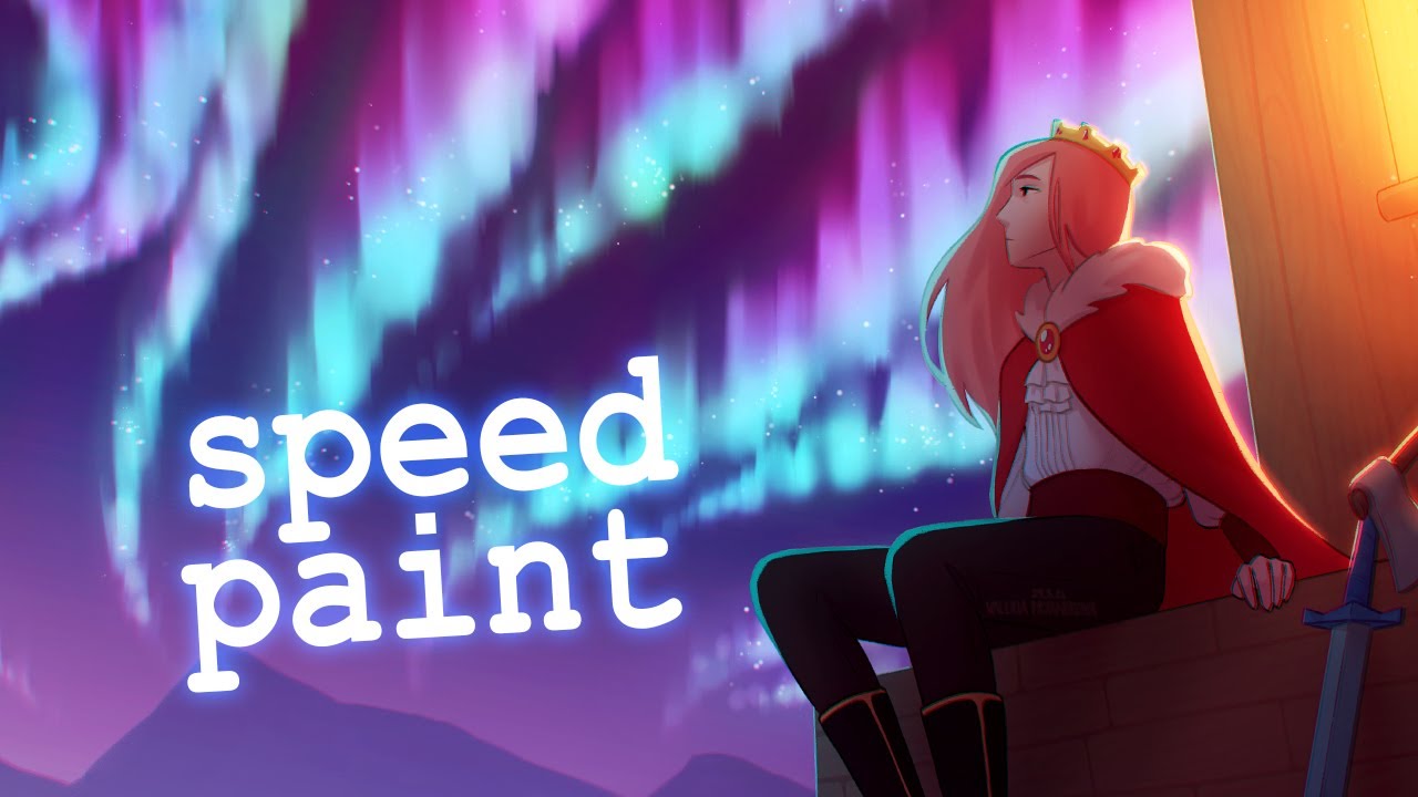 technoblade and northern lights mcyt speedpaint YouTube