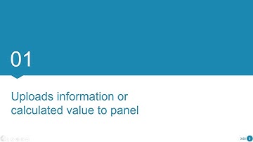 BPM course: 3. Advanced Automation | Uploads information or calculated value to panel 3.02 01
