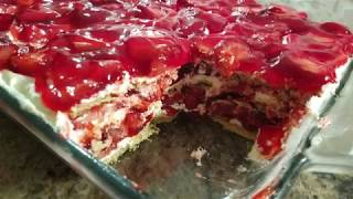 Творожная лазанья с клубникой. Творожная лазанья с клубникой.