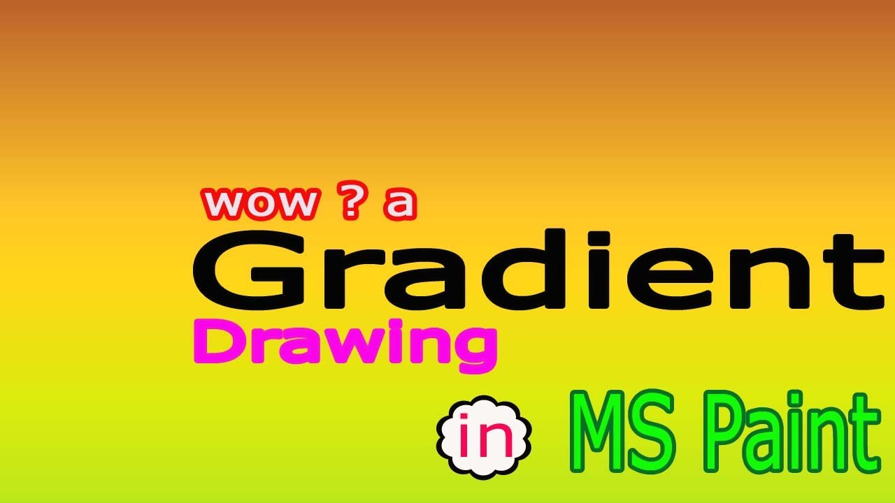 How to Draw Gradient Design in MS Paint #viral #trending #mspaint - YouTube