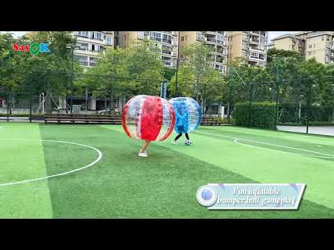 Inflatable Bubble Soccer Game 5 ft Bumper Ball Funny Bubble Ball for Adults