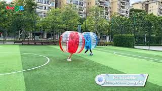 Inflatable Bubble Soccer Game 5 ft Bumper Ball Funny Bubble Ball for Adults screenshot 2