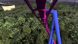 Banshee POV Ride-Through Rendering - New roller coaster at Kings Island