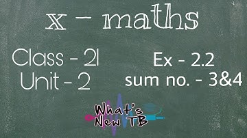 Class - 21 | 10th Maths | UNIT -2 | Numbers & Sequences | Ex - 2.2 | Sum - 3&4 - By Nivetha Bharathi
