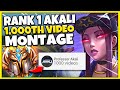 10,000 HOURS OF AKALI IN 10 MINUTES - ULTIMATE AKALI MONTAGE - Professor Akali (1,000th Video)