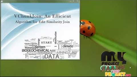 Final Year Projects| VChunkJoin: An Efficient Algorithm for Edit Similaerity Join