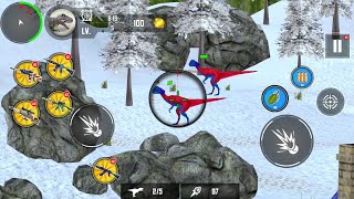 Dino Family 3d Hunting Helicopter sniper screenshot 5