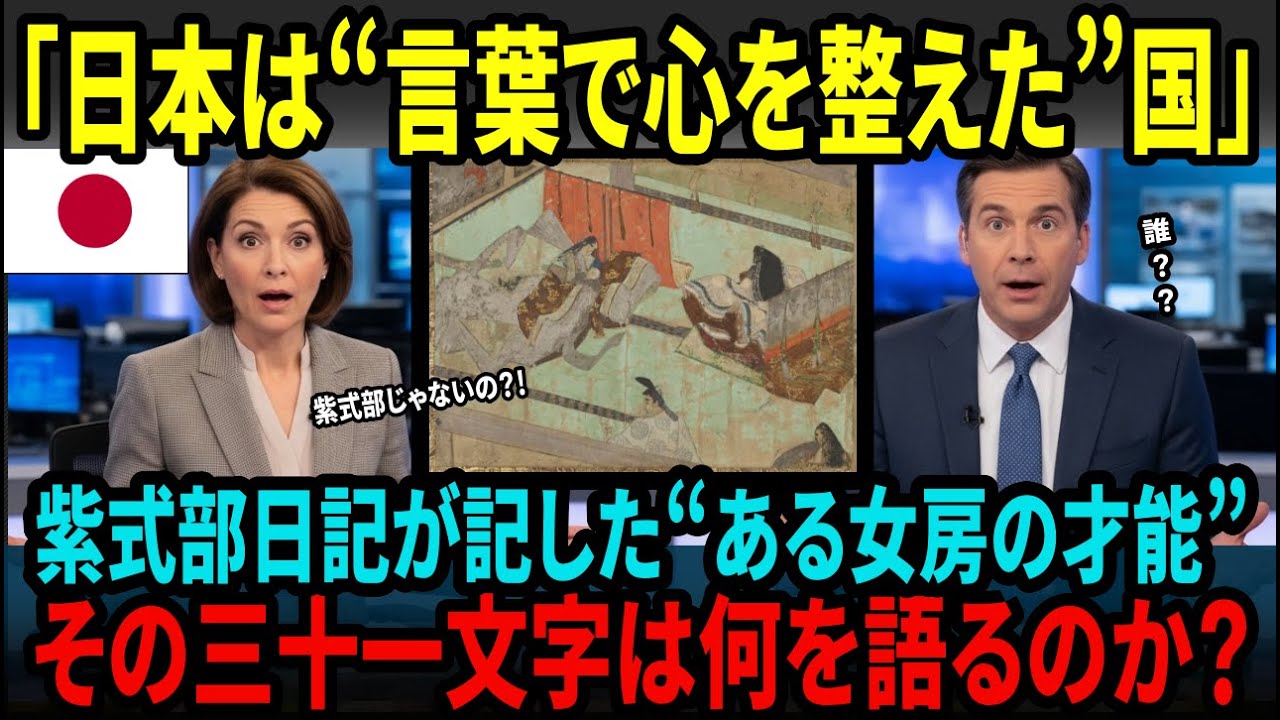 【海外の反応】「なぜ千年前の夫婦は“歌で語り合った”のか？」紫式部日記に残された“静かな才能”──紫式部だけじゃない！赤染衛門が支えた宮廷の言葉