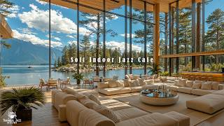 Soft Indoor Jazz Cafe Ambience | Jazz Relaxing Music with Summer Forest Air for Stress Relief, Work screenshot 3
