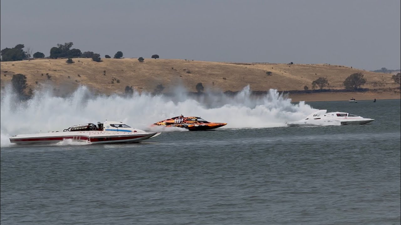 Heat 1 of hydroplane driver’s championship Eppalock gold cup 2026