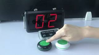 customer service number system K-302-2digit+multi-keys queue call button